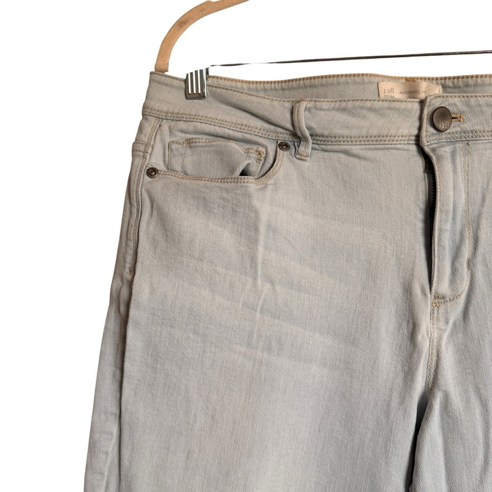 J. Jill Authentic Fit Cropped Jeans Light Blue Wash Denim Size 12 Womens - Picture 10 of 10